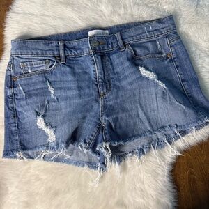 Loft Distressed Denim Shorts